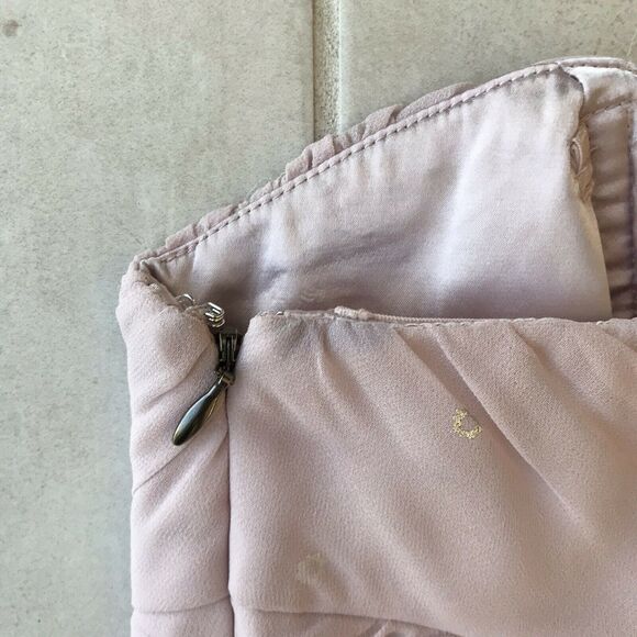 Express Metallic Print Strapless Mini Dress FLAW - Picture 3 of 12